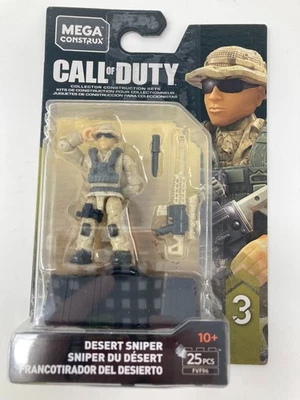 Mega Construx Call Of Duty Desert Sniper Series 3 Figure Set NIB - Image 1 of 3