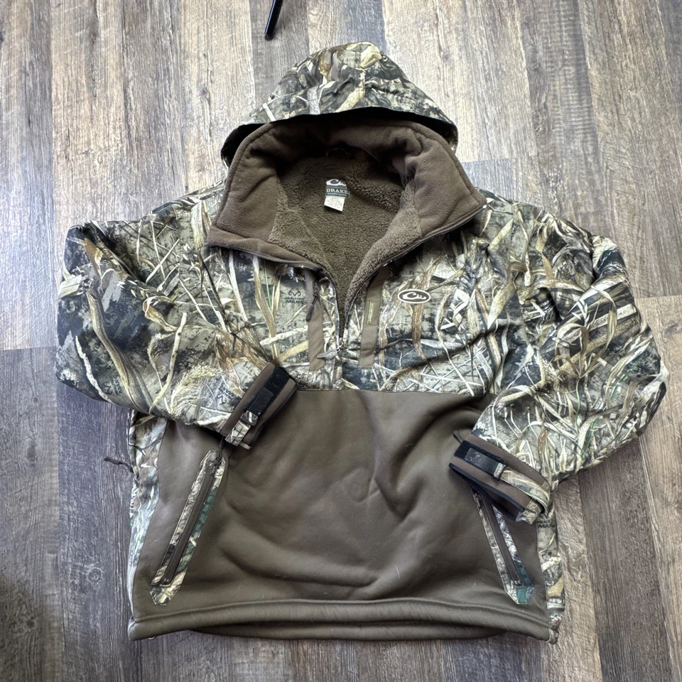 Drake Waterfowl 1/4 zip Pullover Coat Fleeced Lined  Size 2XL - Image 1 of 4