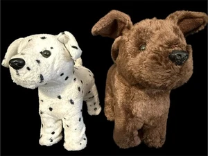 Menge 2 American Girl Haustier 6 Zoll Hund Labor & Dalmation beweglicher Plüsch nicht mehr produziert 2014 - Bild 1 von 11