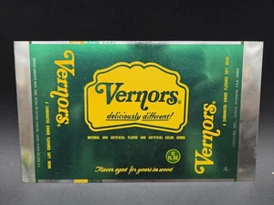 Vintage Vernors Ginger Unrolled Sheet Soda Pop 12oz Flat Rare Steel Magnetic - Picture 1 of 6