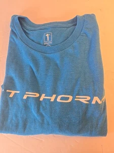 1st Phorm Shirt Mens Large Blue Athletic Tee Nothing Ventured Nothing Gained - Picture 1 of 6