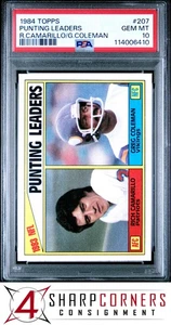 1984 TOPPS #207 PUNTING LEADERS PSA 10 - Picture 1 of 3