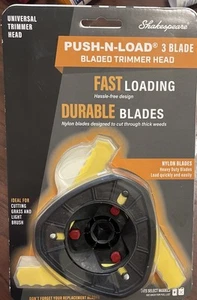 Shakespeare Push-N-Load 3 Blade Universal Bladed Trimmer Head - Picture 1 of 2
