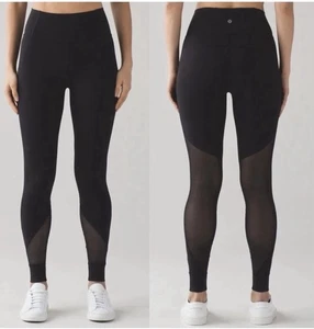 Pantalón Lululemon “Hot like Agni” tiro alto malla Luxtreme negro talla 4 P30419 - Imagen 1 de 13