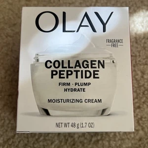 Olay Kollagen Peptid 24 feuchtigkeitsspendende Feuchtigkeitscreme parfümfrei 1,7 Unzen - Bild 1 von 1