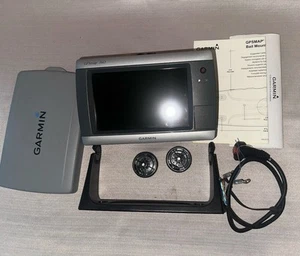 Garmin GPSMAP 740 Touchscreen GPS Chartplotter w/ Power Cable, Bracket, Suncover - Picture 1 of 5
