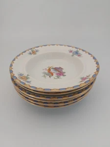x6 Vintage MZ Altrohlau CMR Made in Czechoslovakia Bowls, Pheasant - Picture 1 of 14