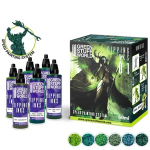 Green Stuff World Paint Set - Dipping collection 01 (Green) - Picture 1 of 3