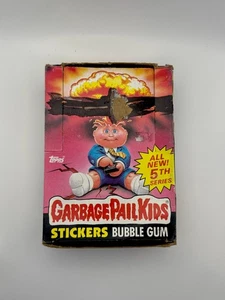 1986 Topps Garbage Pail Kids 5th Series EMPTY Display Box Vintage VG Condition - Picture 1 of 5
