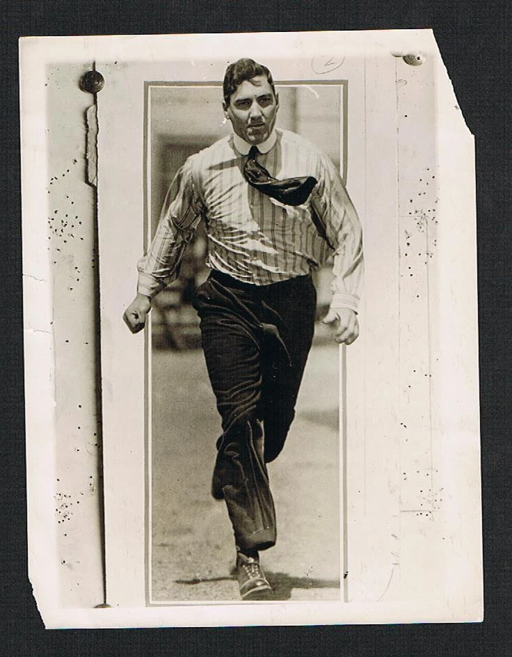 RARO Jess Willard Boxeo Alambre Foto Boxeador Jack Dempsey Campeón Jack Johnson Foto 1 de 1