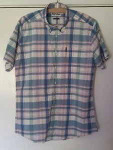 Barbour Highland Check 55 kurzärmeliges Shirt Größe L 42""/44"" Brustumfang - Bild 1 von 7