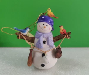 Bradford BASEBALL BUDDY Snow Family and Friends Snowman Ornament - Picture 1 of 3