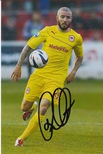 FOTO 5X4 FIRMADA A MANO POR KEVIN MCNAUGHTON CARDIFF CITY. - Imagen 1 de 1