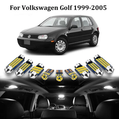 Комплект из 13 белых внутренних светодиодных фар для Volkswagen VW Golf GTi MK 4 1999-2005 - Изображение 1 из 4