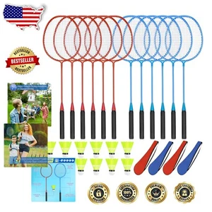Lightweight Badminton Rackets & Shuttlecock Bundle - Perfect for Kids & Families - Picture 1 of 7