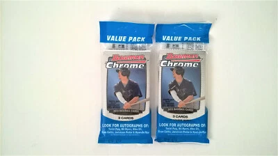 2013 Bowman Chrome Baseball (2x) Value Pack SEALED MACHADO, ARENADO, COLE RC - Image 1 of 4