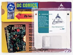 Disco coleccionable en línea JUDGE DREDD America DC COMICS, AOL disquete v2.0 1993 - Imagen 1 de 3