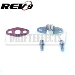 ADAPTATEUR BRIDE DE VIDANGE D'HUILE REV9 T3T4 T60 T70 GT32 GT40 T76 1/2 NPT TURBO - Photo 1/3