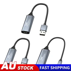 HDMI-Compatible To USB 2.0/USB 3.0/Type-C Video Capture Card Game Grabber Record - Picture 1 of 21