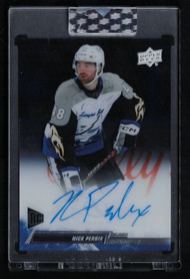 2022-23 Upper Deck UD Clear Cut Rookie Autograph #CC-NP Nick Perbix - Image 1 of 1