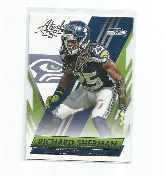 RICHARD SHERMAN (Seattle Seahawks) 2014 PANINI ABSOLUTE FOOTBALL CARD #22 - Image 1 of 1