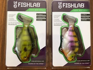 FISHLAB Soft BIO-GILL - Menge 2 - 4", 1 5/8oz - sinkend - Neu! - #6 - Bild 1 von 5