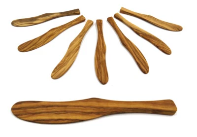 1-30 Olivenholz Holzmesser Messer Holz Buttermesser Schmalzmesser Spätzlemesser - Bild 1 von 4