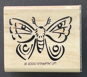 Butterfly Insect Animal Wings Stampin' Up Wood Rubber Stamp - Picture 1 of 3