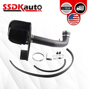 Sistema de admisión de aire frío negro protector térmico para Chevy GMC 4,8 L 5,3 L 6,0 L V8 09-13 - Imagen 1 de 10