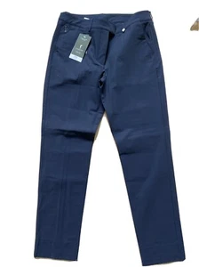 NWT Golfino Ladies Premium Techno Stretch Trousers 1369924 580 Navy Sz 10 14 - Picture 1 of 5