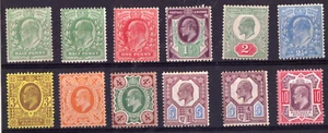 GB 1902 - 1911 KEVII 1/2d to 10d Definitives Selection Mint Hinged - Picture 1 of 2
