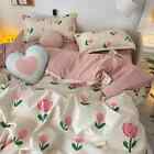 BeddingSet Floral Duvet Cover Flat Bed Sheet Pillowcases No Filling Home Textile
