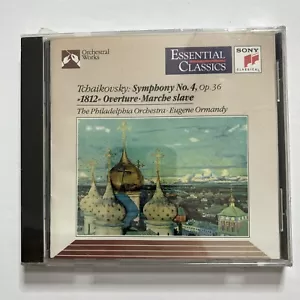 Tchaikovsky Symphony No 4 1812 Overture Marche Slave Eugene Ormandy New CD - Picture 1 of 3