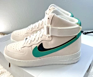 Mujer Nike Air Force 1 Hi SE Summit Blanco Neptuno Verde DO9460-100 Talla 8.5 - Imagen 1 de 12