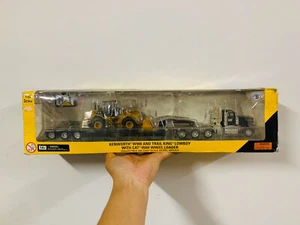 RARE Norscot Cat Kenworth W900 & Trail King Lowboy With 950H Wheel Loader 55208 - Picture 1 of 6