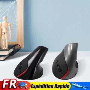 Souris ergonomique verticale sans fil 2.4G, rechargeable, avec récepteur USB - Photo 1/18