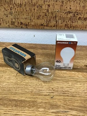 1 bombilla para electrodoméstico Sylvania 40 vatios horno/refrigerador bombilla EE. UU. Foto 1 de 3