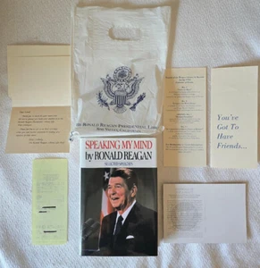 Speaking My Mind President Ronald Reagan SIGNED with EXTRAS -Original Owner-MINT - Picture 1 of 12