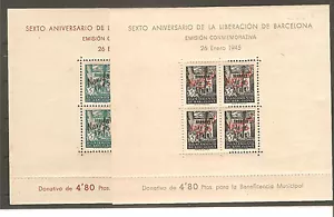 1945. RARAS HOJITAS AYUNTAMIENTO DE BARCELONA NE 29/30- NUEVAS** - Foto 1 di 1