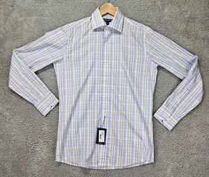 Camisa Peter Millar Corona Botón Artesanal Para Hombre Pequeña A Cuadros Multicolor Nueva con Etiquetas $250 - Imagen 1 de 9