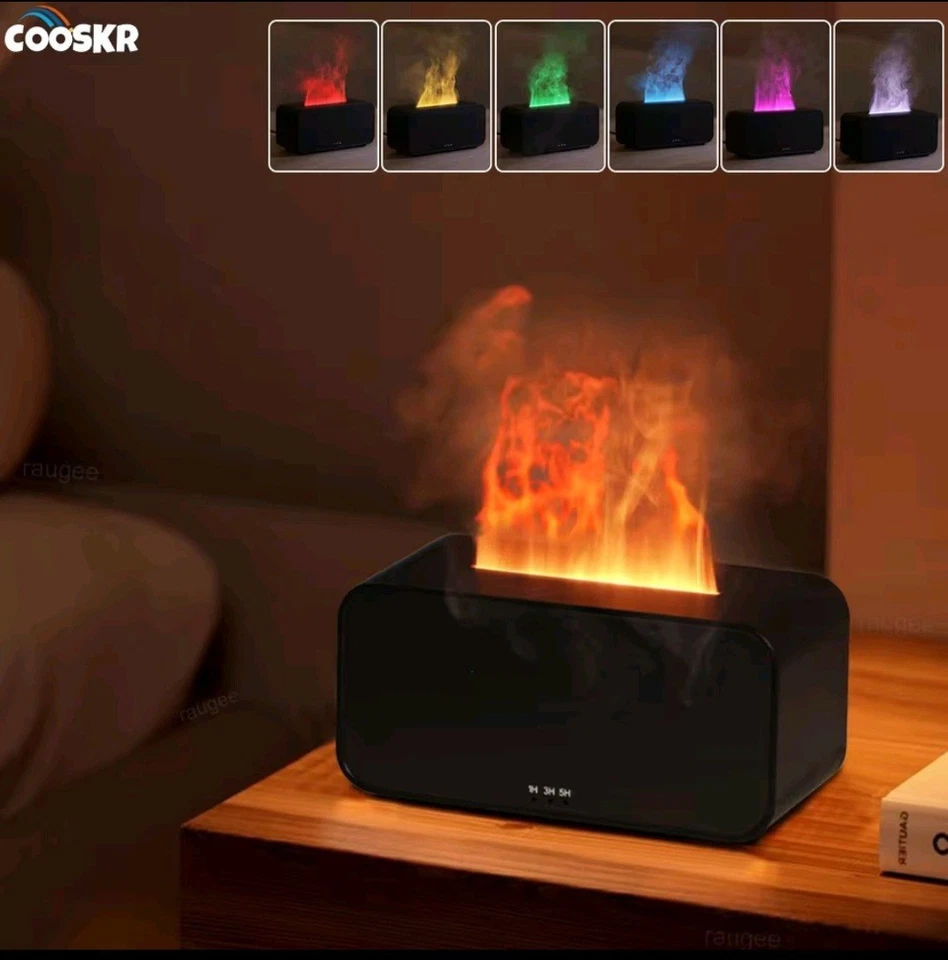 Mini Flame Aroma Diffuser – LED Humidifier for Essential Oils & Home Fragrance - Bild 1 von 4