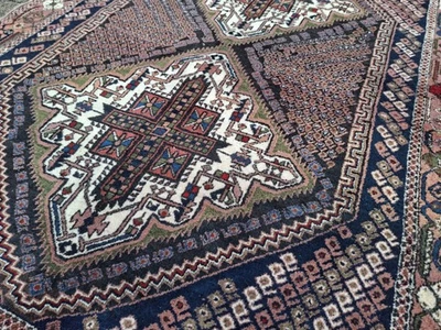 Afshari Perserteppich 178x134cm Handgeknüpft Rug Carpet - Bild 1 von 4