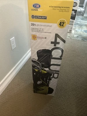 NEW!! US Kids Golf Ultralight Clubs - 4 Clubs - Player 42” Height Set - Image 1 of 4