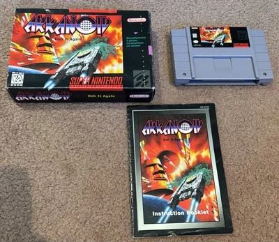 1997 SUPER NINTENDO SNES ARKANOID DOH IT AGAIN CIB NICE CONDITION - Image 1 of 4