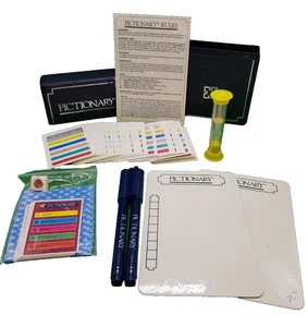 Parker Vintage Pictionary Travel Pocket Edition Game 1990 VG Complete - Picture 1 of 6