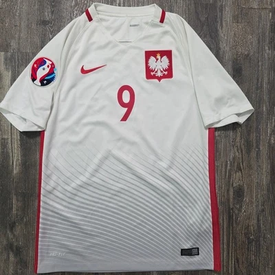2016 Nike Poland Away Soccer Jersey Robert Lewandoski Men S Euro Barcelona - Image 1 of 4