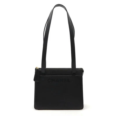 Bolso tocador Chanel Coco Mark estuche cuero negro 190 Foto 1 de 4