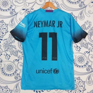 NEYMAR JR 11 FCB FOOTBALL JERSEY QATAR AIRWAYS SPONSOR T SHIRT BARCCELONA CALCIO - Picture 1 of 24