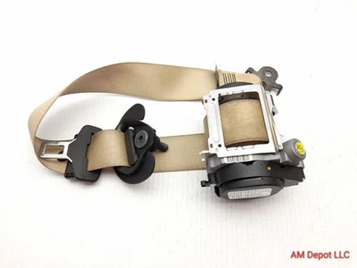 2012 BMW 535i 550i GT F07 Front Right Passenger Seat Belt Veneto Beige 7233514 - Image 1 of 4