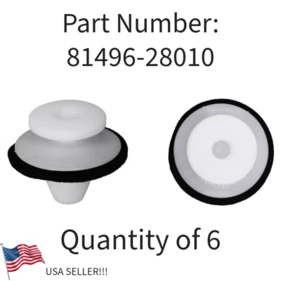 ¡6 CLIPS DE CARCASA DE LÁMPARA DE PARADA NUEVOS! ¡PARA TOYOTA AVALON COROLLA LAND CRUISER PRIUS ETC! Foto 1 de 3